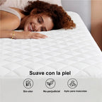 Protector de Colchón Impermeable Acolchado Transpirable – Funda Ajustable con Bolsillo Profundo 30cm, Silenciosa, Lavable a Máquina, Protección Total