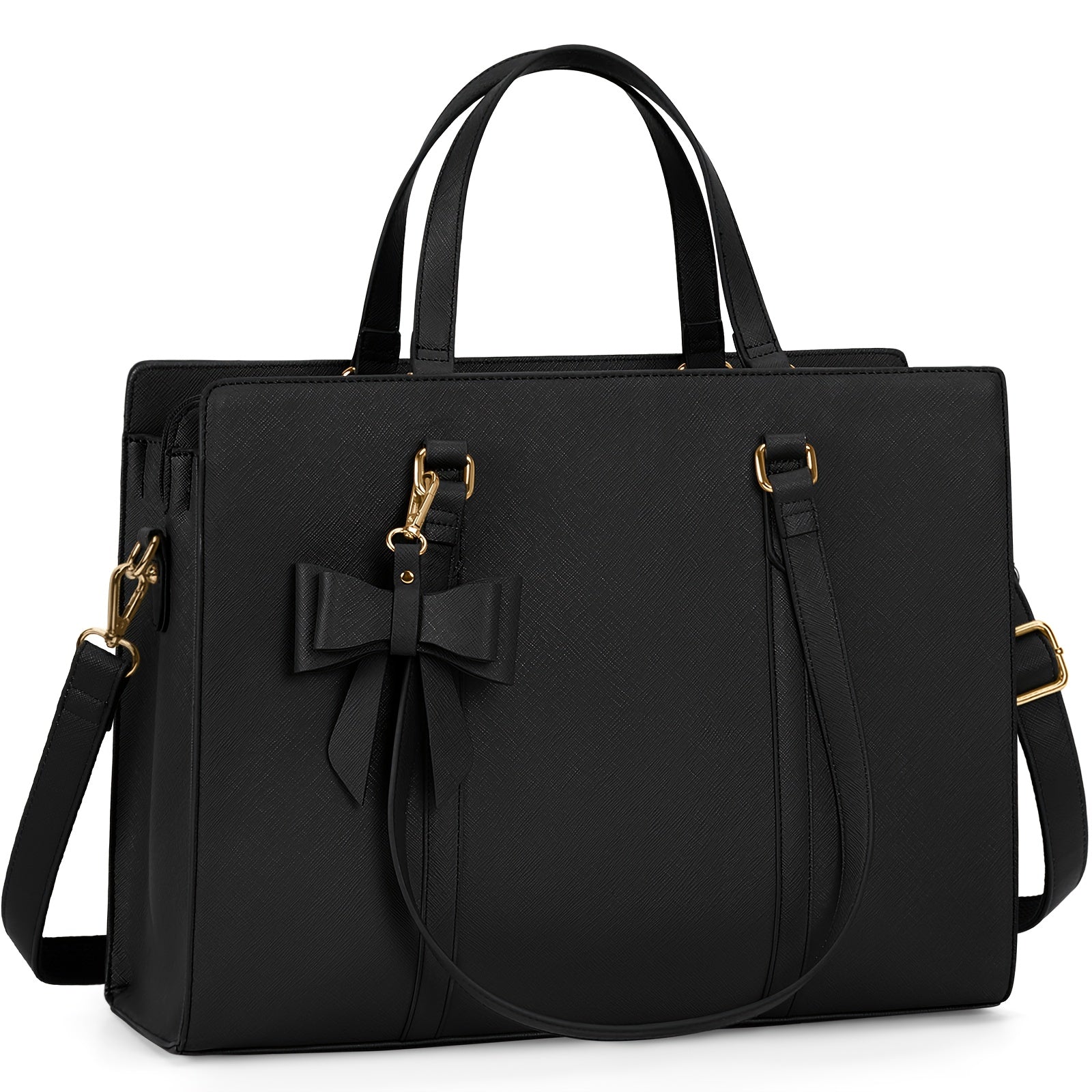 NEWHEY Bolso de Mano Mujer, Bolso Grande para Trabajo y Escuela, Bolso de Hombro de Cuero Sintético 39.62 cm, Estilo Contemporáneo