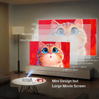 Proyector Portátil, Soporte 1080P, Conexión USB, Control Remoto - Compatible con Smartphones, Tablets, Laptops, TV Sticks y Unidades USB, Montaje de Escritorio, Pantalla LCD, Fuente de Alimentación, Control de Botones, Entrada HDTV, Resolución Local 720P
