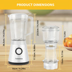 Batidora de Gran Capacidad de 1500ML, Procesador de Alimentos 3 en 1, Picadora de Carne, Licuadora para Cocina Casera y Verduras, Jugos Saludables para el Hogar, Smoothie, Sorbete, Batido, Ice Slushie