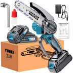 Motosierras Eléctricas Inalámbricas, Motor sin Escobillas, Ajustable en Múltiples Niveles, Herramienta de Potencia, con Protector de Salpicaduras, Ideal para Podar Ramas y Madera en Patios y Jardines, Regalo Perfecto para Hombres, Esposos y Padres, Opcion