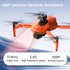[ GD95 Dron Aéreo Profesional ] Diseño Plegable, Batería Dual de Larga Duración, Doble Cámara para Grabación, Mantenimiento de Altura y Giro de 360°, Ideal como Regalo de Navidad/Halloween o Cumpleaños para Novio
