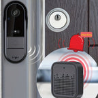 Cámara de Video Timbre Inalámbrica Wi-Fi, Cámara de Video Timbre Interior/Exterior, Detección Humana por IA y Alertas Instantáneas, Visión Nocturna HD 1080P, Audio Bidireccional, Monitor Interior en Tiempo Real, Alimentación USB, Batería de Larga Duración