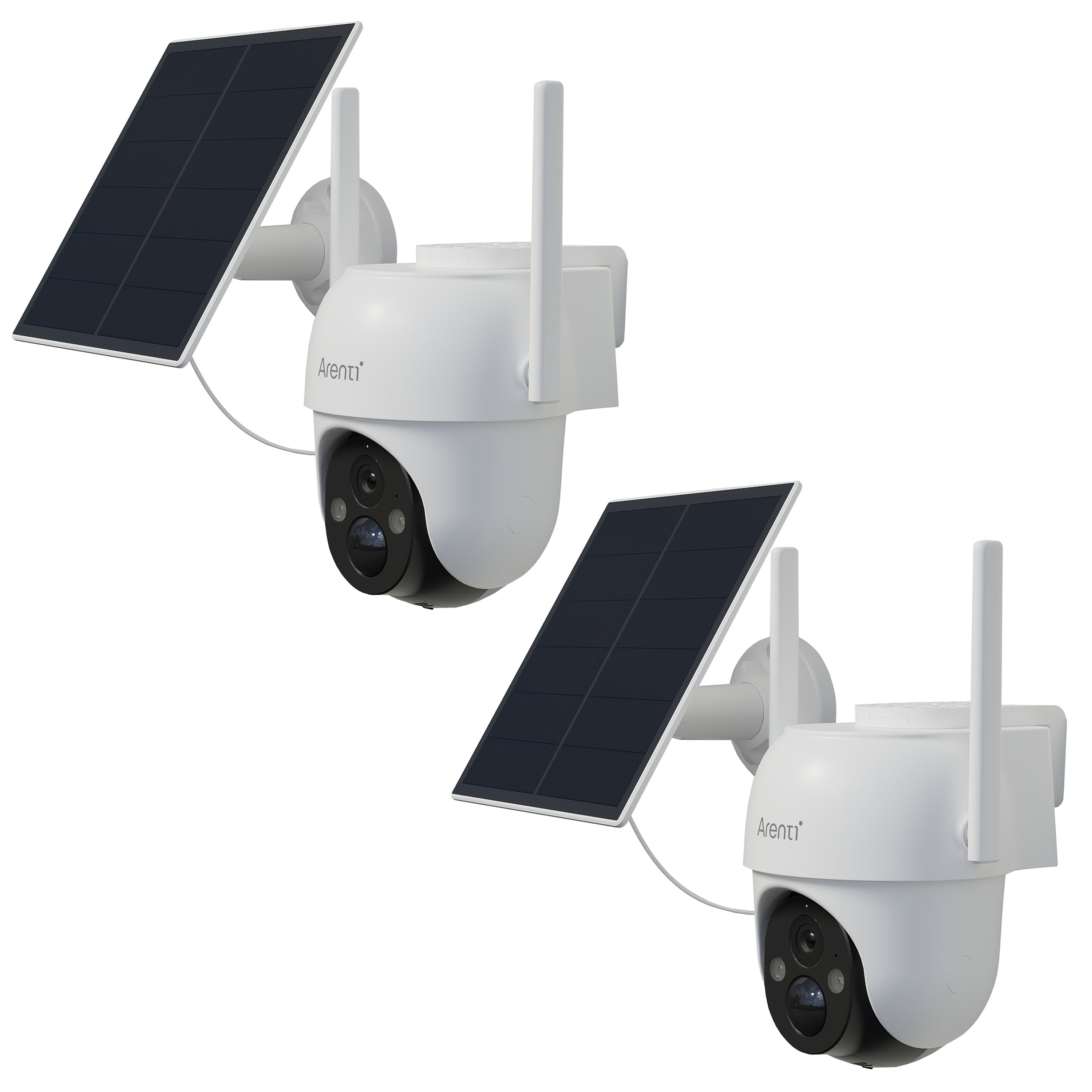 Cámara de seguridad | Laxihub Cámara de Seguridad Inalámbrica con Panel Solar, Cámara Exterior FHD con Visión Nocturna a Color, 3MP 1296P de Alta