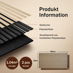 Paneles Acústicos Autoadhesivos Juego de 2 piezas 4 piezas 6 piezas 8 piezas 100X52Cm, Paneles de Pared Insonorizantes con Reducción de Eco Hechos de Veneración de Madera - Paneles Acústicos de Madera para Decoración de Pared Sala de Estar, Oficina y Ofic