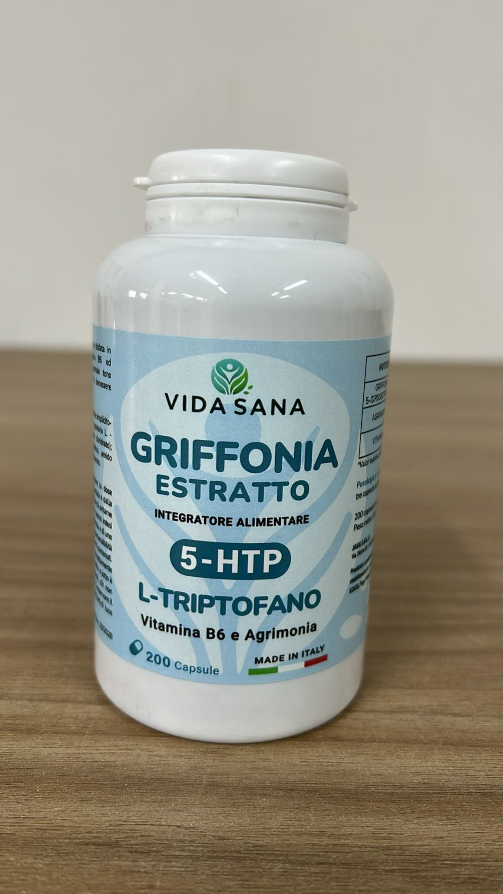 Integrador con Griffonia, 5-HTP, L-Triptófano y Vitamina B6 - Hecho en Italia - Entrega Rápida desde Almacén Local