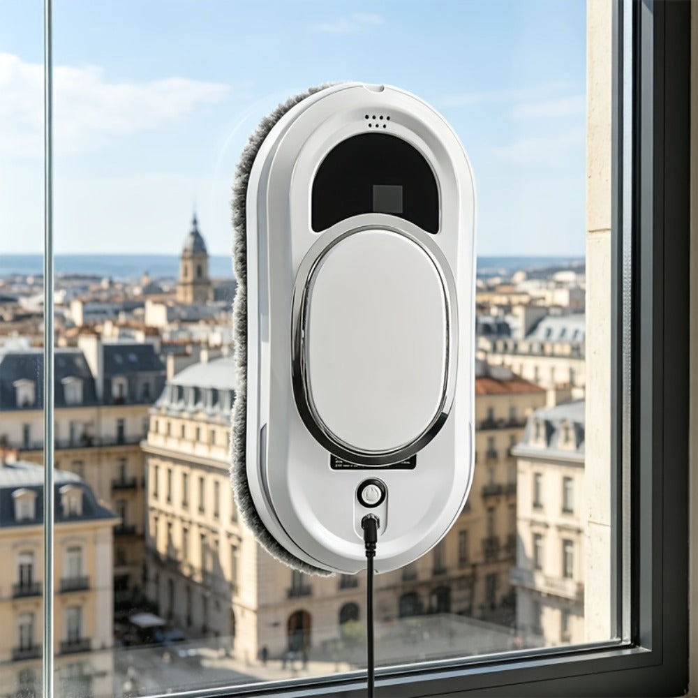 Puruikai 01 Black Friday y Navidad Nuevo Producto: Robot de Limpieza de Ventanas Inteligente desde el Almacén Local, Robot de Limpieza de Vidrios de Ventanas, Dispositivo de Limpieza de Ventanas con Control Remoto y Rociado Automático de Agua, Adecuado pa