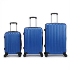 Juego de 3 Maletas Tamaños 18" (51X33X20cm), 22" (61x41x25cm), 26" (71x46x31cm) Medidas con ruedas incluidas, con Cerradura Numérica Maleta Cabina Trolley con Carcasa ABS Ligera, Asa Telescópica de Aluminio y 4 Ruedas Giratorias 360°