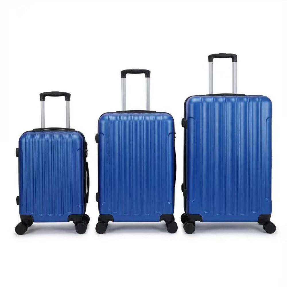 Juego de 3 Maletas Tamaños 18" (51X33X20cm), 22" (61x41x25cm), 26" (71x46x31cm) Medidas con ruedas incluidas, con Cerradura Numérica Maleta Cabina Trolley con Carcasa ABS Ligera, Asa Telescópica de Aluminio y 4 Ruedas Giratorias 360°