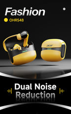 Auriculares Bluetooth | Acer Ohr Auriculares inalámbricos de 13.92 metros Anc Call con reducción de ruido, graves potentes, sonido estéreo