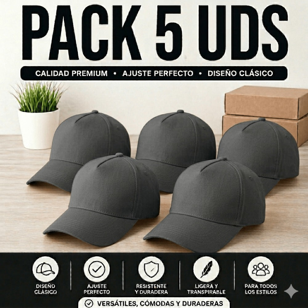 PACK DE 5 GORRAS