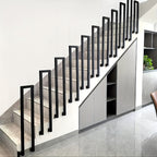 Barandilla metálica para escalera 110cm | Interior exterior balcón y pasillo