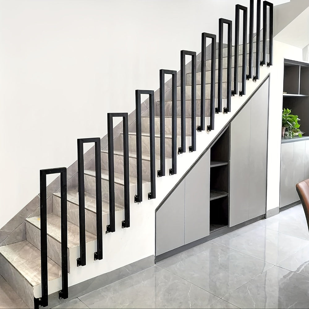 Barandilla metálica para escalera 110cm | Interior exterior balcón y pasillo