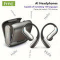 Auriculares Bluetooth | Auriculares inalámbricos de traducción con IA HTC NE23, compatibles con traducción en tiempo real entre 135 idiomas, con