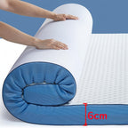 Protector de colchón blanco transpirable con funda, protector de colchón de 6 cm, diseño desmontable, fácil de limpiar y guardar, adecuado para hoteles y dormitorios, disponible en varios tamaños