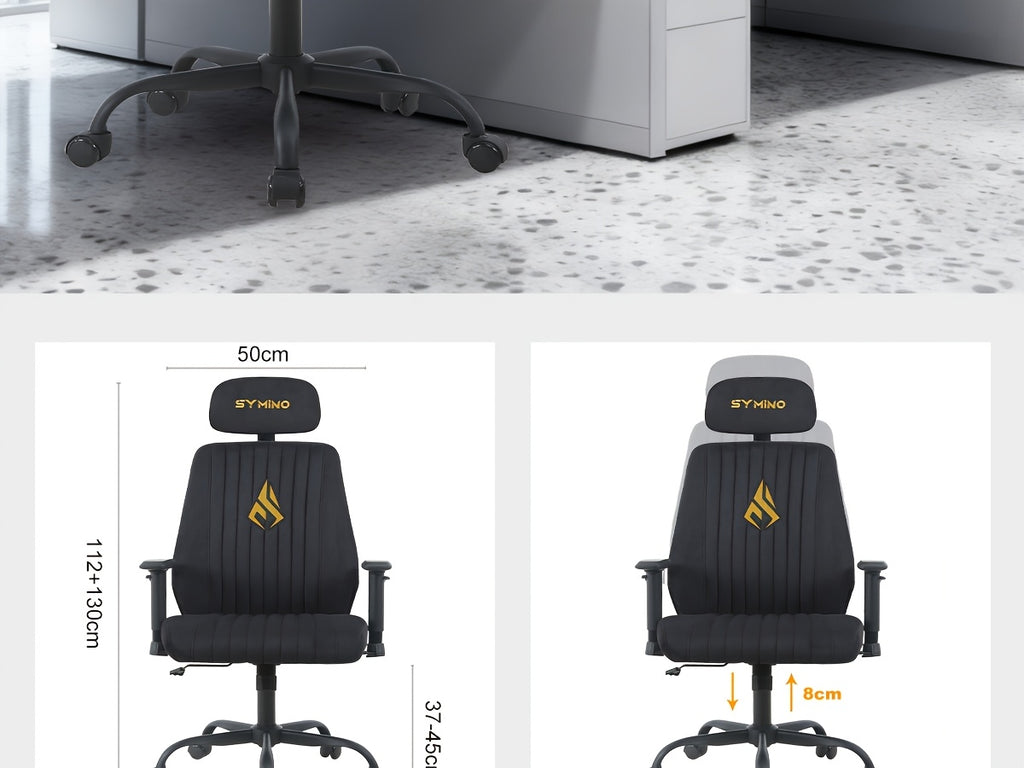Silla de oficina para teletrabajo y estudio | 150Kg y Ajustable