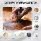 Lápiz de Grabado y Grabado Recargable USB, Kit de Lápiz de Grabado de 33 Bits, 10 Plantillas, Herramientas de Micrograbado, Grabado en Vidrio, Madera, Metal, Piedra, Plástico, Clavos, Joyería, Ideas de Regalo para el Día del Padre