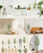 Árboles de olivo artificiales de 120/150/180/210 cm - Plantas de seda sintética con troncos de madera natural y frutos realistas, ideales para hogares, oficinas y salas de estar