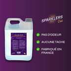 SPARKLERS CLUB Líquido de humo de alta densidad prémium - 5 litros - Perfecto para Halloween, Navidad, bodas, cumpleaños, fiestas - Fácil de usar, ideal para noches de DJ, flujo reciclable superior