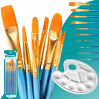 Set de Pintura Artística Artmaker con Caballete de Aluminio de 170 cm, Estuche y 3 Lienzos de Pintura de 24x30 cm, Incluye 12 Pinturas Acrílicas de 12 ml Cada Una, 10 Pinceles y Paleta de Pintura – Kit Completo de Pintura para Niños, Adolescentes y Adulto