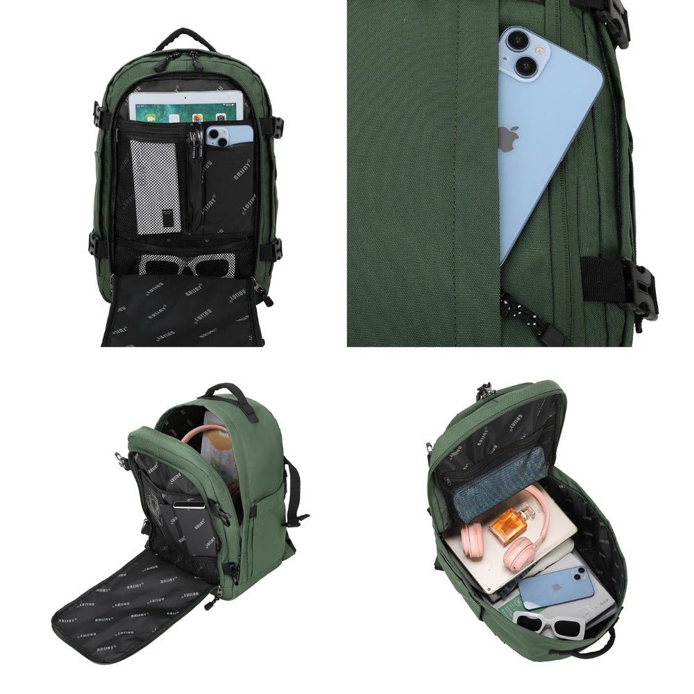 Mochila de cabina 40 x 20 x 25 cm (20 L) | Mochila ideal para viajes en avión | Mochila de cabina para hombre y mujer para el trabajo, viajes, senderismo y escuela