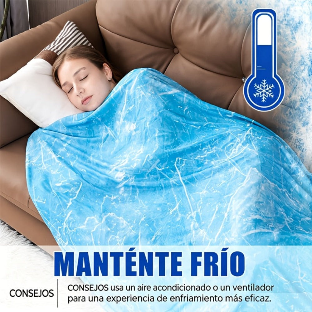 Mantas Refrescantes para Personas Calientes - Manta de Verano Delgada, Ligera, Transpirable, Suave, de Doble Cara, Mejorada para Cama, Sofá, Sillón, Mantiene Fresco para Sudores Nocturnos