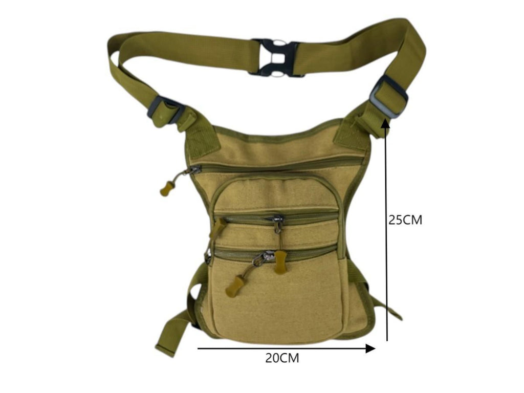 MEJORADA DL-45 Bolsa Multifunción para Pierna/Cintura - Uso Exterior, Senderismo y Deportes