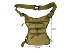 MEJORADA DL-45 Bolsa Multifunción para Pierna/Cintura - Uso Exterior, Senderismo y Deportes