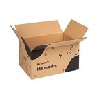 Caja Cartón para Mudanzas y Almacenaje Ultra Resistentes con Asas, Cartón Resistente de Máxima Durabilidad, Tamaño Ideal para Mudanzas y Almacenaje de Libros, Objetos y Ropa, Asas Laterales para Manejo Fácil y Seguro - packer PRO