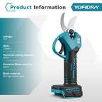 Tijeras de podar eléctricas inalámbricas con motor sin escobillas, máquina de podar eléctrica inalámbrica adecuada para podar, jardinería, árboles frutales y viñedos