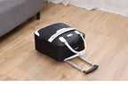 Maleta de Viaje Plegable de Gran Capacidad, Bolso de Viaje para Exteriores, Maleta con Ruedas, Bolso Unisex con 4 Ruedas Univer y Asa Retráctil, Maleta Ligera, Robusta y Duradera