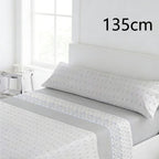 Juego de ropa de cama (Sábana ajustable, Cubrecama, Funda de almohada) | Juego de sábanas estampadas de 3 piezas | Primavera/Verano | Múltiples estilos | Tejido suave | 180cm - Múltiples tamaños disponibles