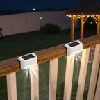 Luz solar exterior | HOTU Kit de 16 Luces Solares para Vallas Exteriores, Iluminación LED IPX4 para Jardín, Lámpara Solar para Escaleras