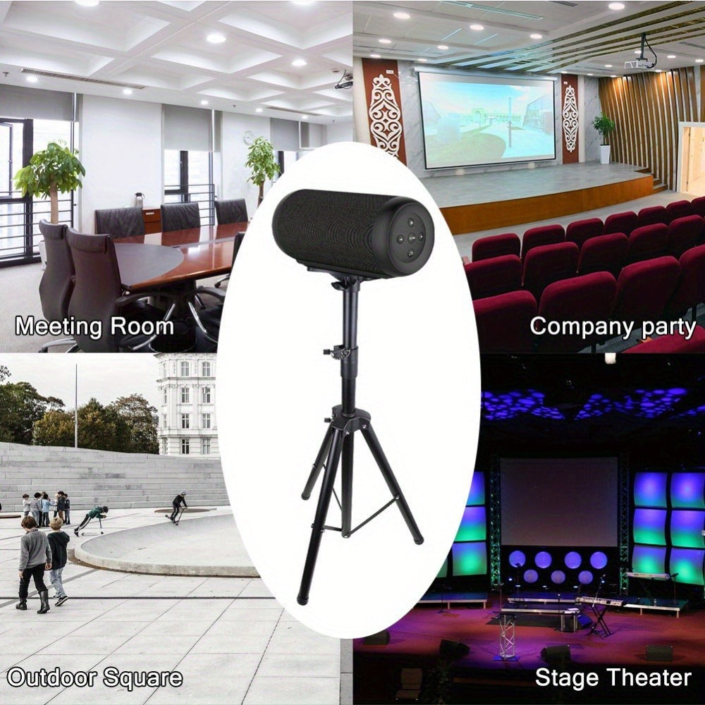 Soporte para Altavoces de Pie, Altura Ajustable 90-180Cm, Estable Como un Trípode para Estudio de Grabación, Cine en Casa, Música y Escenario