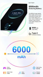 Tablet | Tableta UXD A5 Android 15, equipada con accesorios relacionados, 16 GB de RAM (8 GB + 8 GB ampliable), 512 GB de ROM ampliable hasta 1