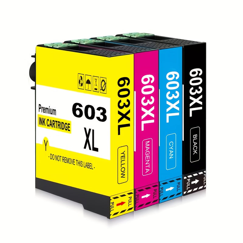 Cartuchos de tinta compatibles 603XL para varios modelos Epson Expression Home y Workforce, disponibles en paquetes de 1 a 10
