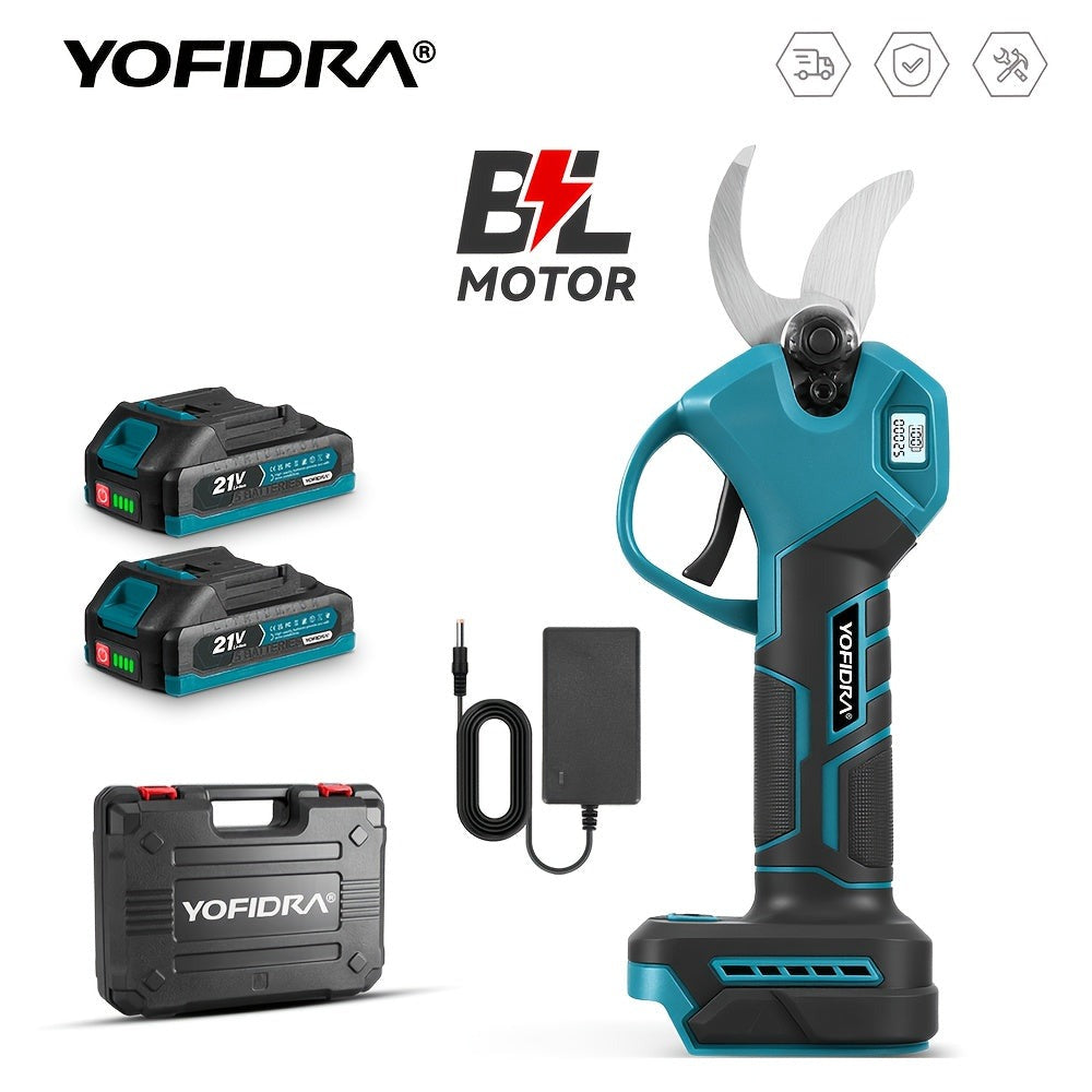 Tijeras de podar eléctricas inalámbricas con motor sin escobillas, máquina de podar eléctrica inalámbrica adecuada para podar, jardinería, árboles frutales y viñedos