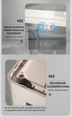 Armario plegable de almacenamiento con ruedas 88 cm plegable | Oficina, cocina y dormitorio