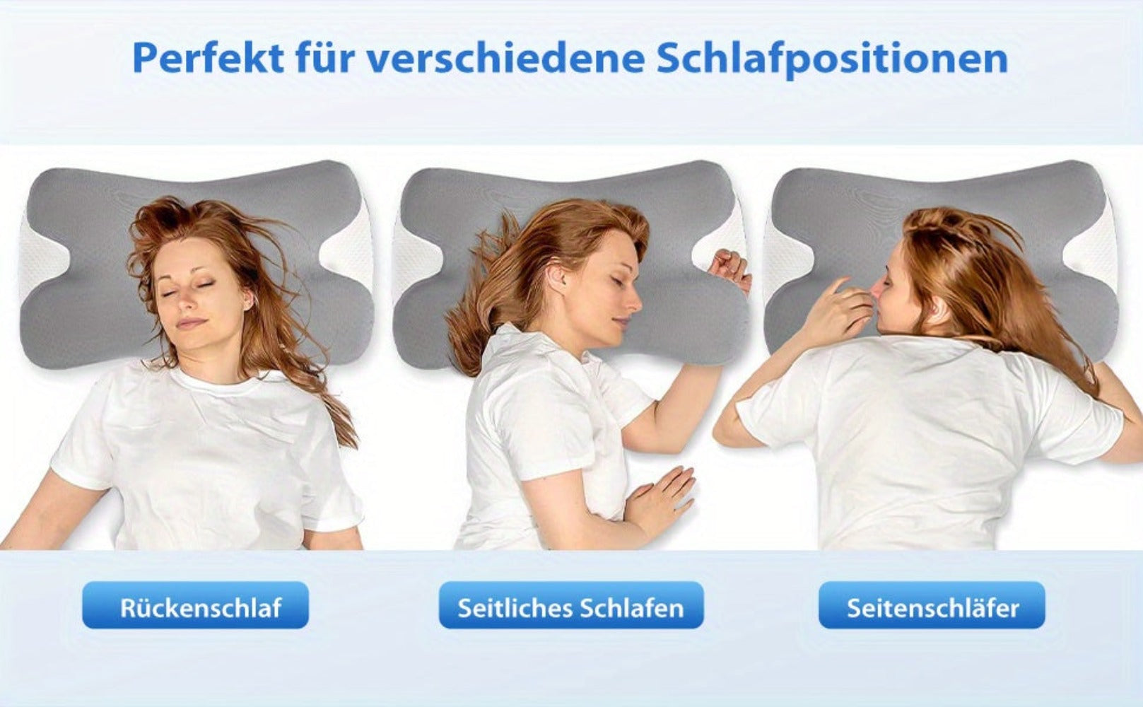 Almohada para el cuello, El regalo perfecto para familiares, amigos y parejas, Almohada ergonómica, Almohadas para dormir sin olor para un descanso profundo, Almohada refrescante para personas que duermen de lado, boca arriba y boca abajo