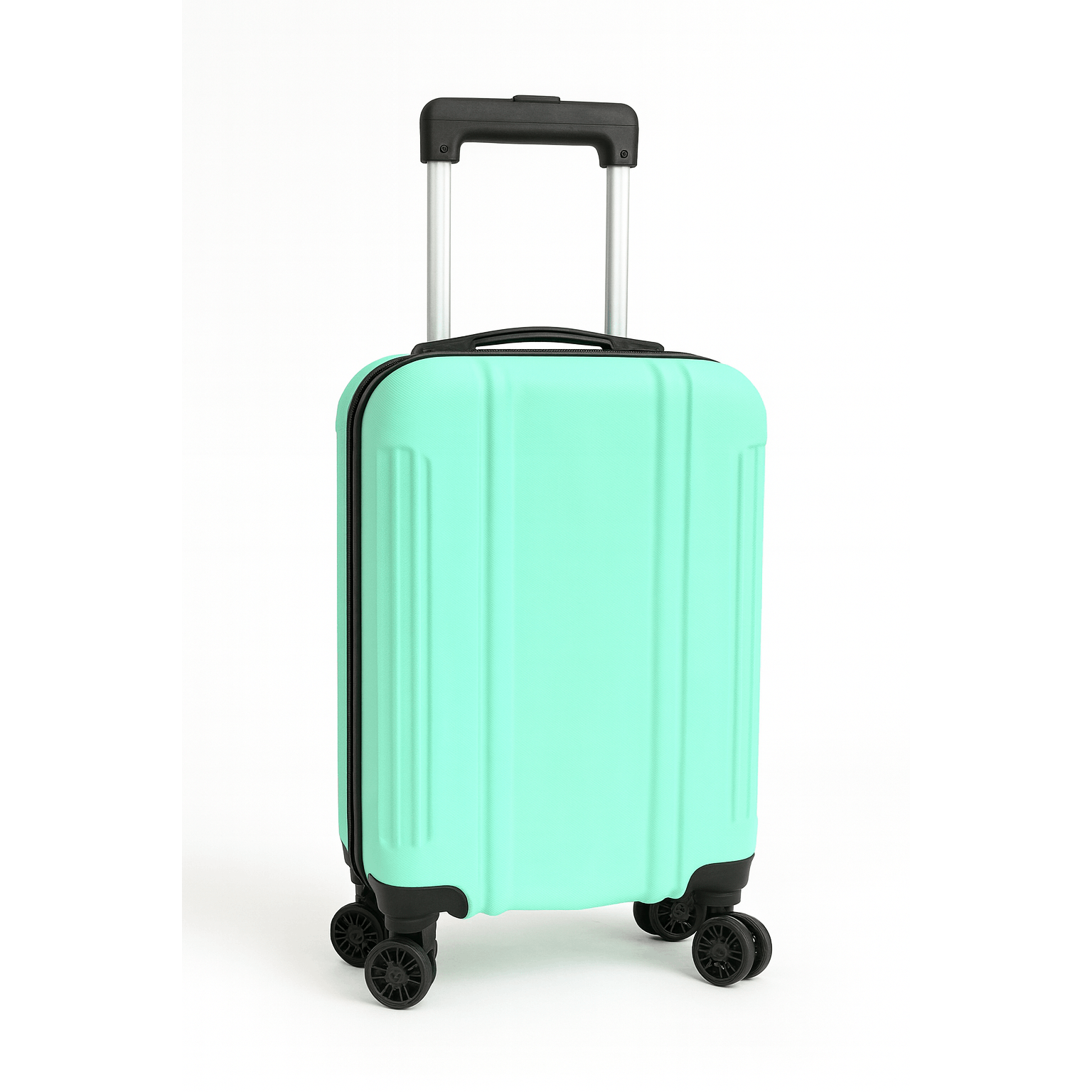 Maleta Avión Equipaje de Mano Viaje Cabina Trolley ABS Rígida 4 Ruedas Maleta de cabina rigida con asa telescopica 55x35x20CM