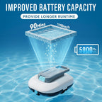 Estacionamiento inteligente, luz indicadora LED inteligente, clasificación IPX8, robot limpiador de piscinas apto para piscinas elevadas al aire libre con un área no superior a 900 pies cuadrados