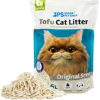 1 bolsa Arena de Tofu para Gatos aglomera 6L - Sin Polvo Fácil de Aglomerar y Controla Olores -y Segura para Gatitos - 1 Bolsa