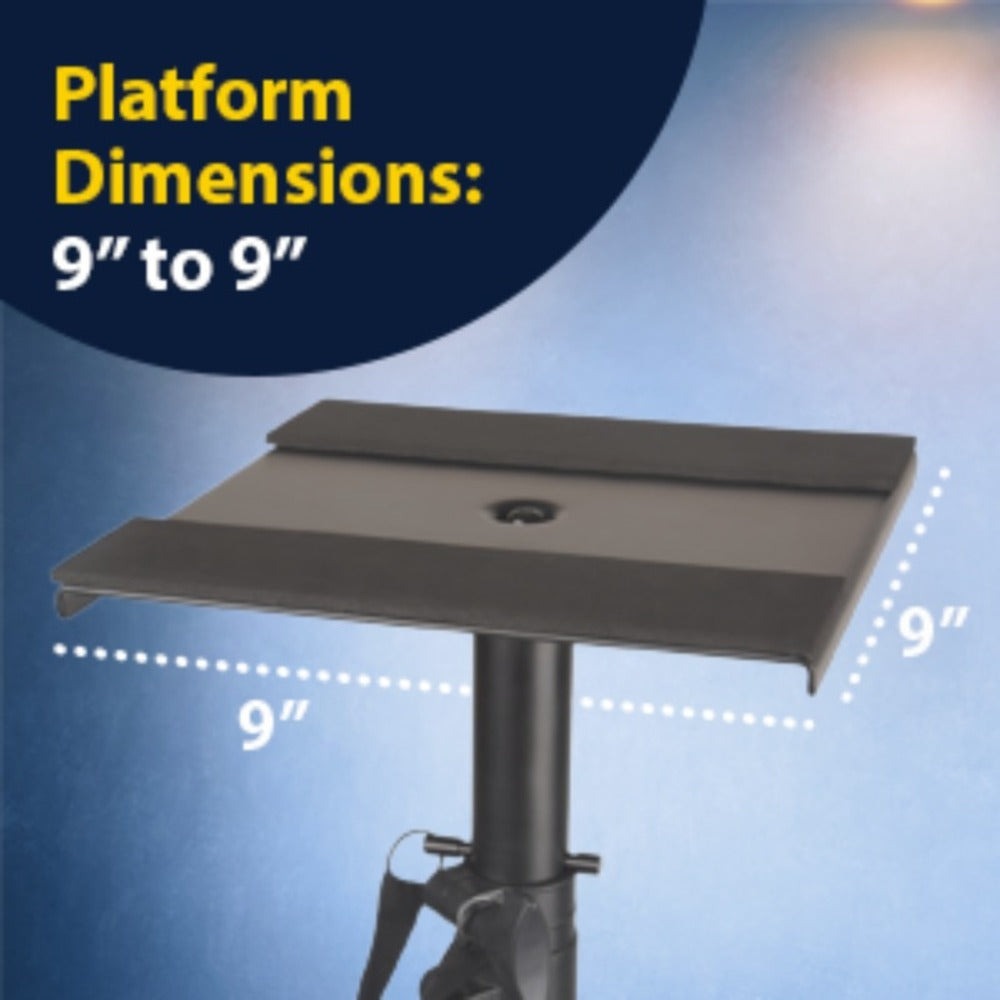 Par de Soportes para Altavoces de Estudio, Altura Ajustable, Modelo HPS-600MS, Estructura de Trípode Profesional de Alta Resistencia