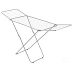 tendedero Plegable metálico, 20 Metros Espacio de tendido, Soporte para Tender Ropa, Patas Antideslizantes (Plateado, 52 x 102cm)