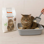 Arena para gatos de tofu, 6L, baja en polvo, sin polvo, fácil de aglomerar, desodorización de larga duración, súper absorbente, se puede tirar directamente al inodoro (original, sabor a manzana, lavanda, limón)