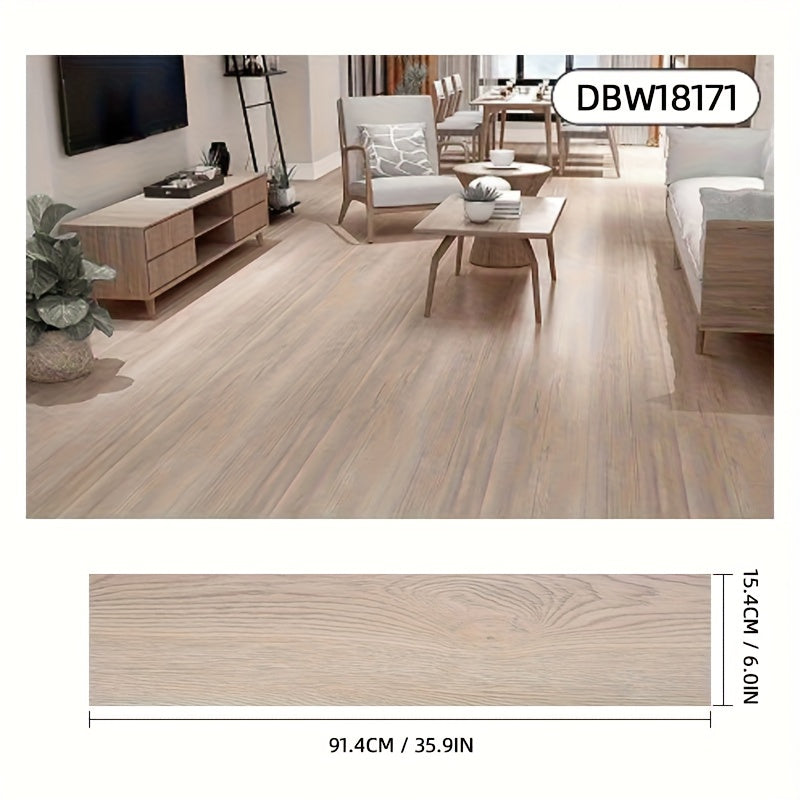 Pack de baldosas de vinilo para suelo 36 piezas 91.4 cm | Para cocina, baño y sala