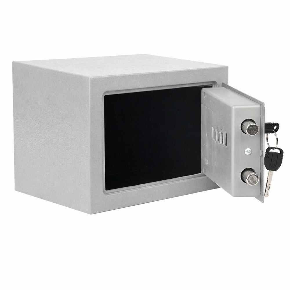 Caja Fuerte Seguridad Digital 4L Nyana Home | Cerradura Electrónica con Código + 2 Llaves de Emergencia | Acero Reforzado Negro Antirrobo | Ideal Hogar, Oficina y Hotel | Montaje en Pared o Suelo con Pernos Incluidos | Panel LED Indicador de Estado | Prot
