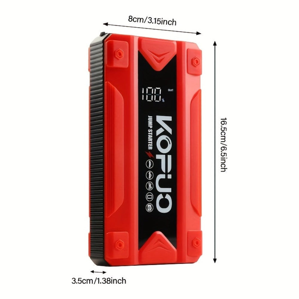 Arrancador de batería KOPUO 3000/5000A opcional 9000A, máquina todo en uno con bomba de aire de 150 PSI: arrancador de emergencia con función de iluminación, apto para coches de gasolina de 12V 10L y diésel de 8L - Accesorios y herramientas para coche - p