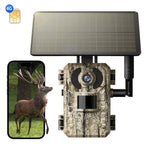 Camara Celular 4G LTE con Visualización en Tiempo Real de 2K, Tercera Generación, Función de Transmisión en Vivo, Alimentada por Energía Solar, Incluye Tarjeta SIM, Acceso Remoto a Aplicación, Reproducción de Video, Activación Instantánea y Disparo en 0.2