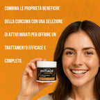 Crema Facial Antirrugie con Cúrcuma y Vitamina E – Hidratante y Regeneradora con Mantequilla de Karité – Anti-Envejecimiento para Piel Seca y Grasa – Hombres y Mujeres – 50ml
